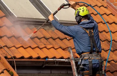 Démoussage et hydrofuge de toiture à Bazainville